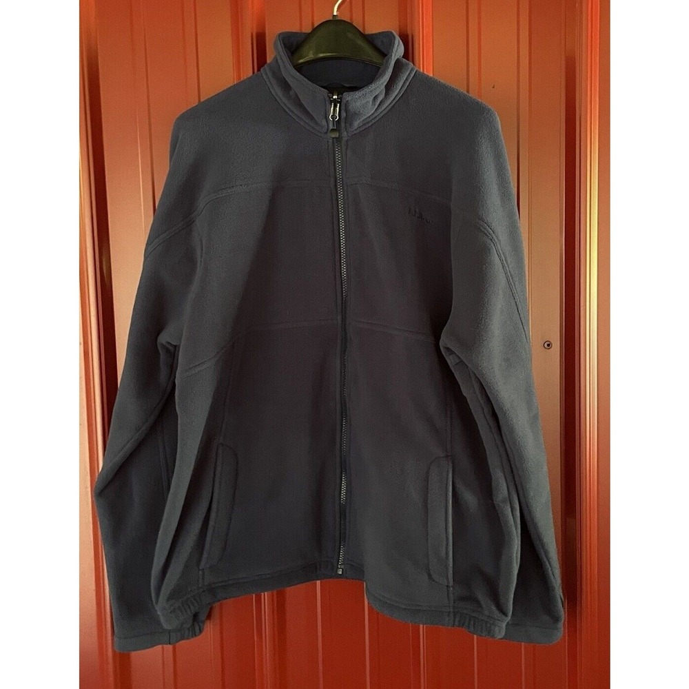 LL Bean Jacket Heavyweight Fleece Zip Up Active Outdoors Mens Large‎